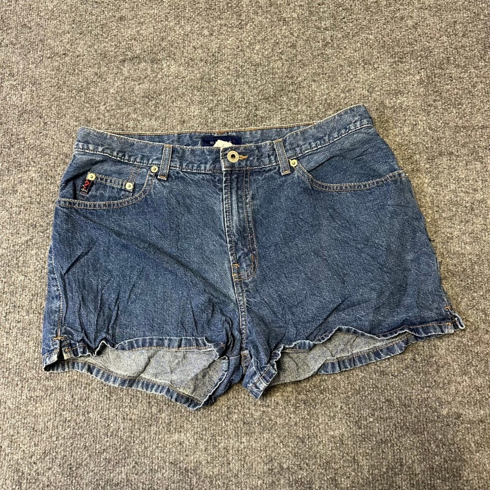 Guess Denim Shorts Womens Size 32 Dark Wash Vintage Made in USA Casual Cotton